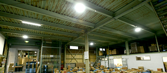 倉庫内LED化で労務環境を改善